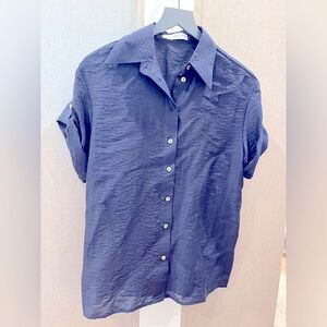 Short Sleeve silky blouse! Casual or dressy